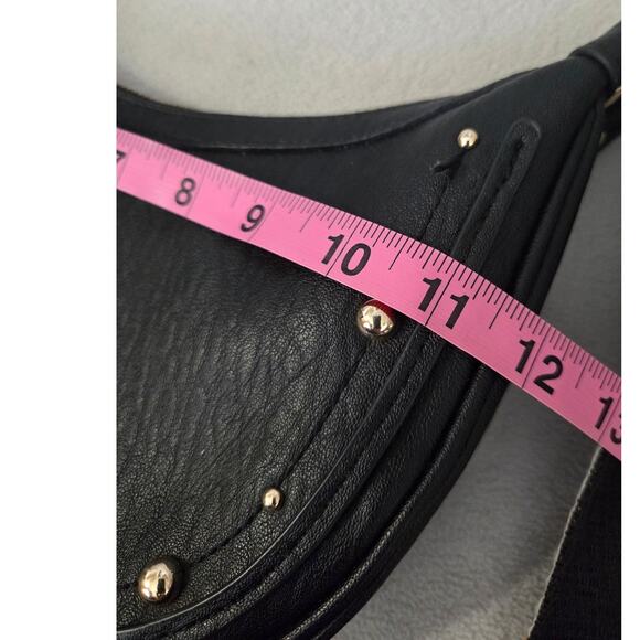 Jessica Simpson Boho Crossbody Southwestern Black Silver Stud Aztec Saddle - Picture 7 of 8